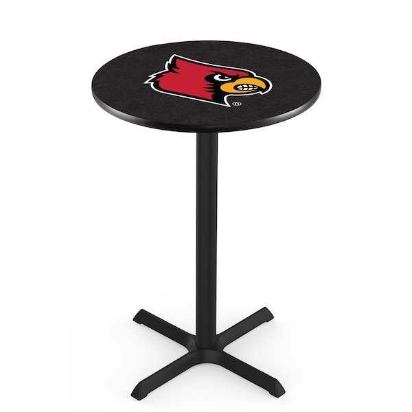 42" Blk Wrinkle Louisville Pub Table